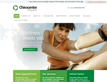 Tablet Screenshot of chirocentre.net.au