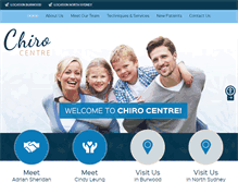 Tablet Screenshot of chirocentre.com.au